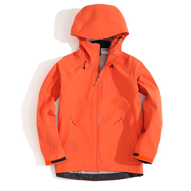 Custom work Waterproof Soft Shell Hooded Jacket for Outdoor Sports Mountain Running Hiking Skiing Windbreak Rain Coat men Jacket