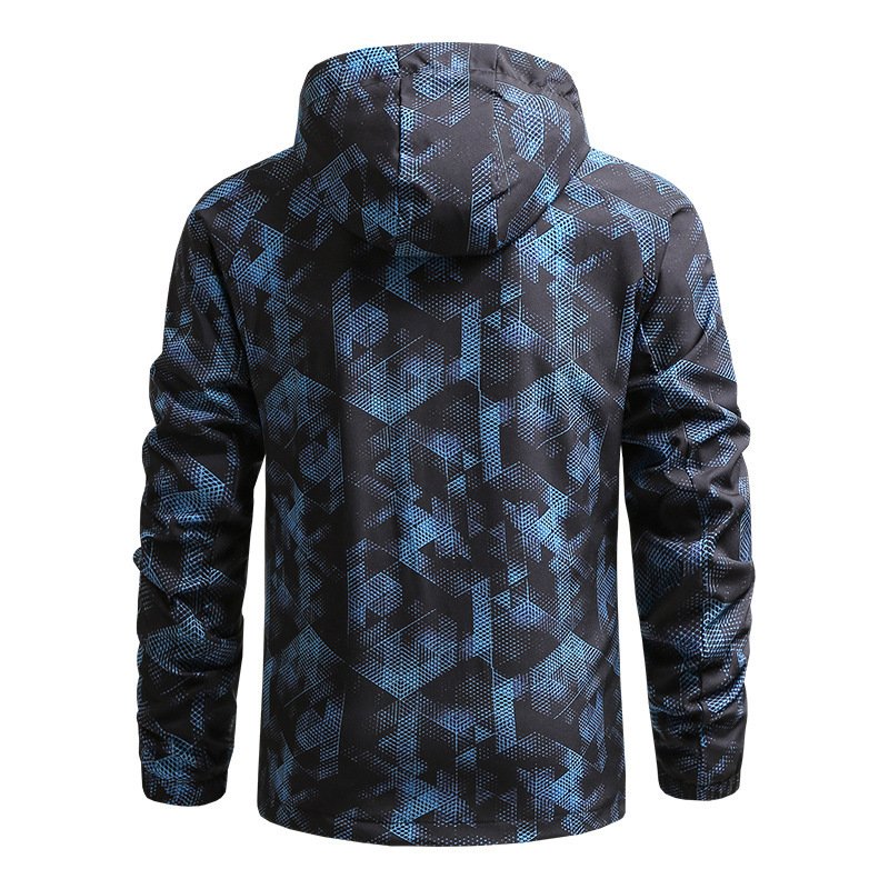 Aoyema Custom High Quality Men's Coat Spring And Autumn New Outdoor Waterproof Windbreaker Travel Hiking Jacket
