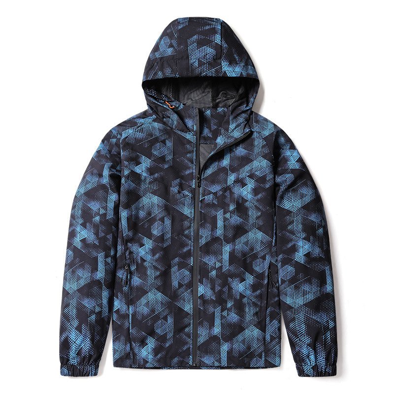 Aoyema Custom High Quality Men's Coat Spring And Autumn New Outdoor Waterproof Windbreaker Travel Hiking Jacket