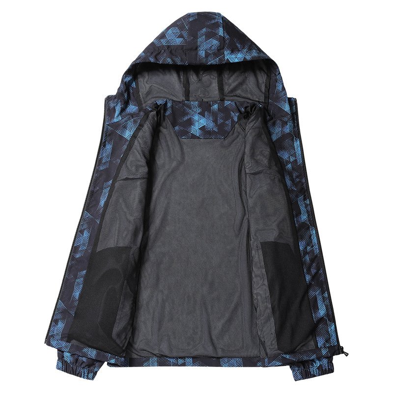 Aoyema Custom High Quality Men's Coat Spring And Autumn New Outdoor Waterproof Windbreaker Travel Hiking Jacket