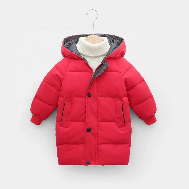 Custom Warm Winter Cotton Coat Boy Girl Waterproof Puffer Jacket Kids Padded Down Jackets Breathable Winter Jacket