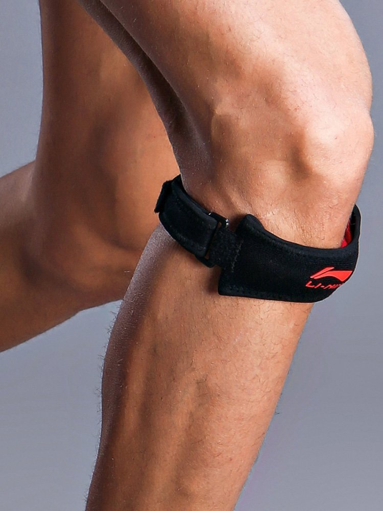 Li Ning Bone Belt Gymnasium Scrambling Basketball Ride with Badminton Protector Knees with Pressure Belt