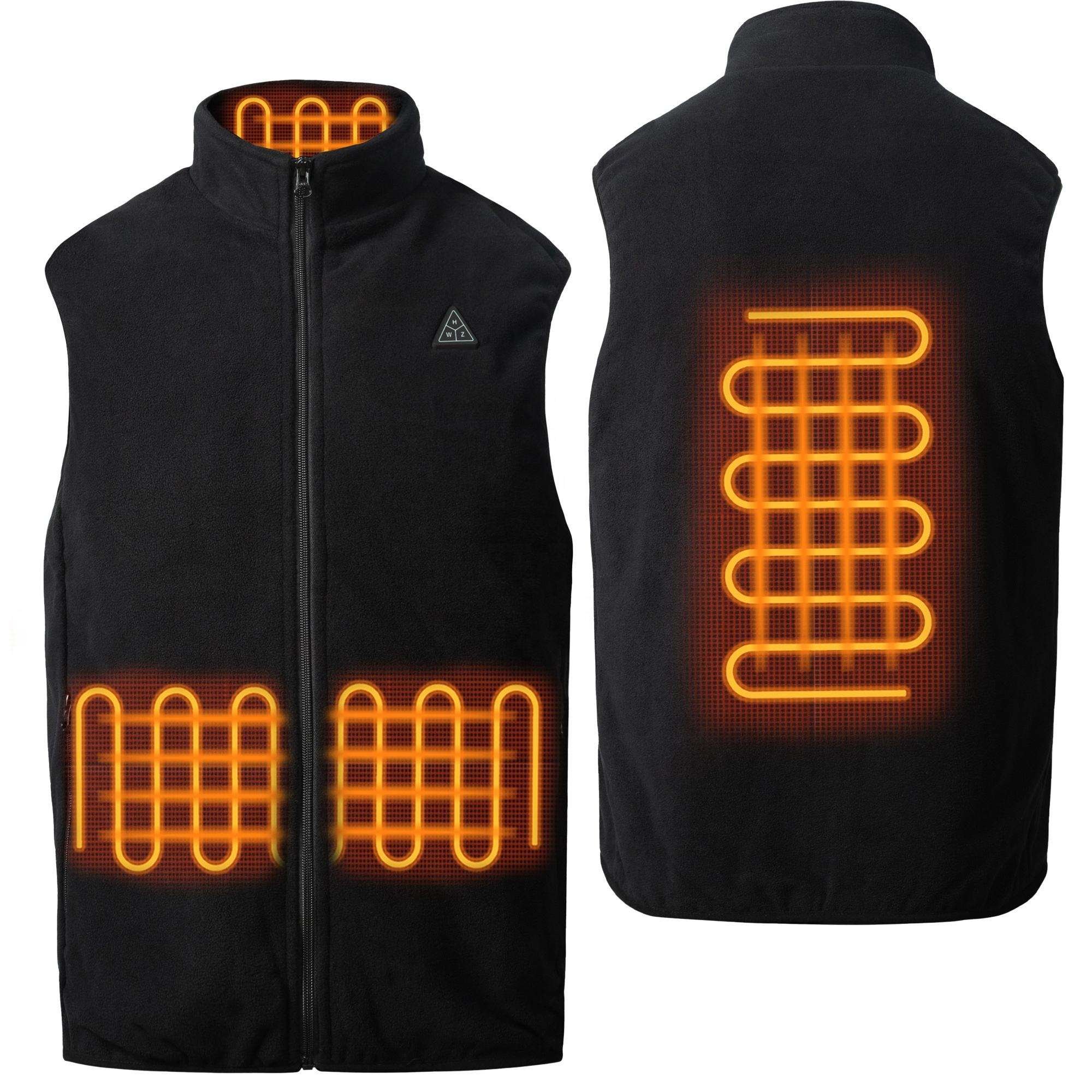 Veste Chauffant Men'S Vests Waistcoats Custom Electric Usb Smart Warm Thermal Winter Clothes Heat Vest Jackets With Battery Pack
