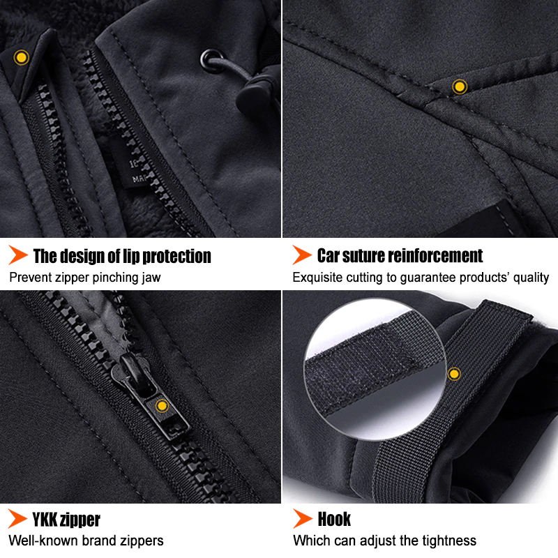 Wholesales Outdoor Sports Waterproof Soft Shell Jacket Male Fans Warm Autumn And Winter Hiking Jacket
