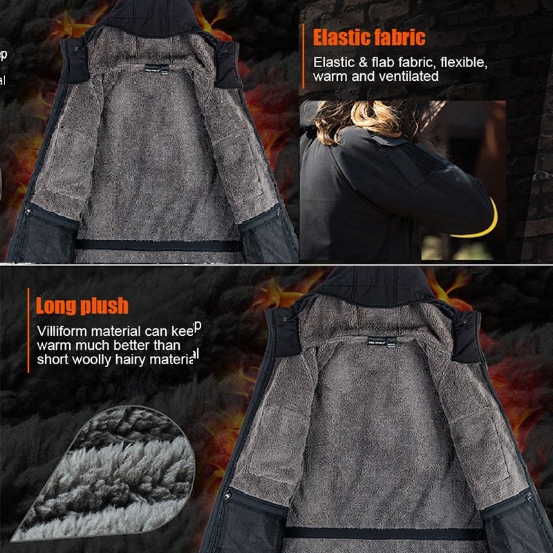 Wholesales Outdoor Sports Waterproof Soft Shell Jacket Male Fans Warm Autumn And Winter Hiking Jacket
