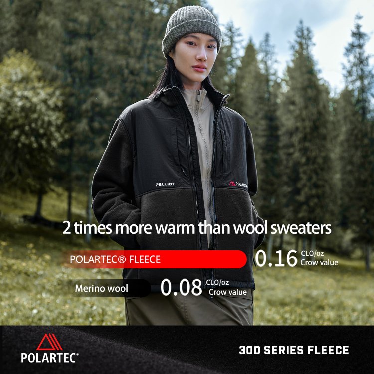 2024 new hiking outdoor winter stand collar unisex Color matching warm POLARTEC fleece jacket
