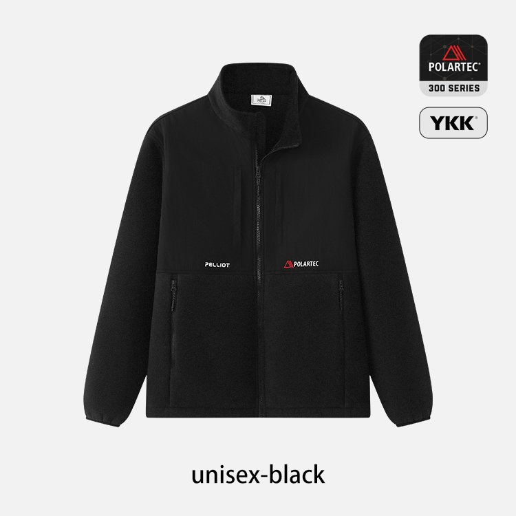 2024 new hiking outdoor winter stand collar unisex Color matching warm POLARTEC fleece jacket