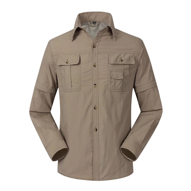 Trekking thin clothing outdoor hiking sun protection quick dry fishing shirts long sleeve for men