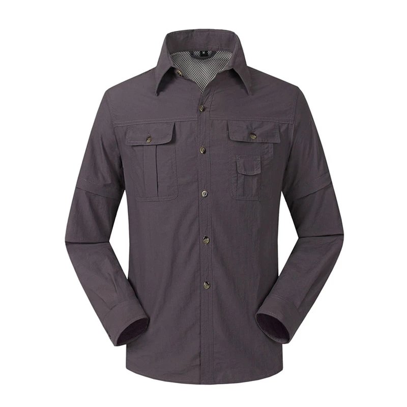 Trekking thin clothing outdoor hiking sun protection quick dry fishing shirts long sleeve for men