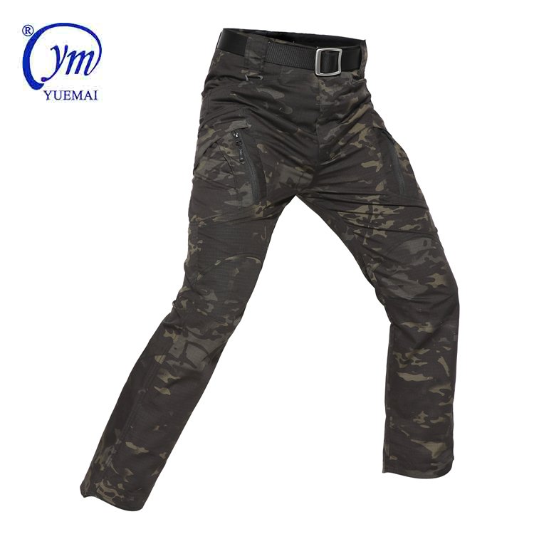 Men Waterproof Tactical Cargo Pants Tactical Outdoor Camouflage Trousers