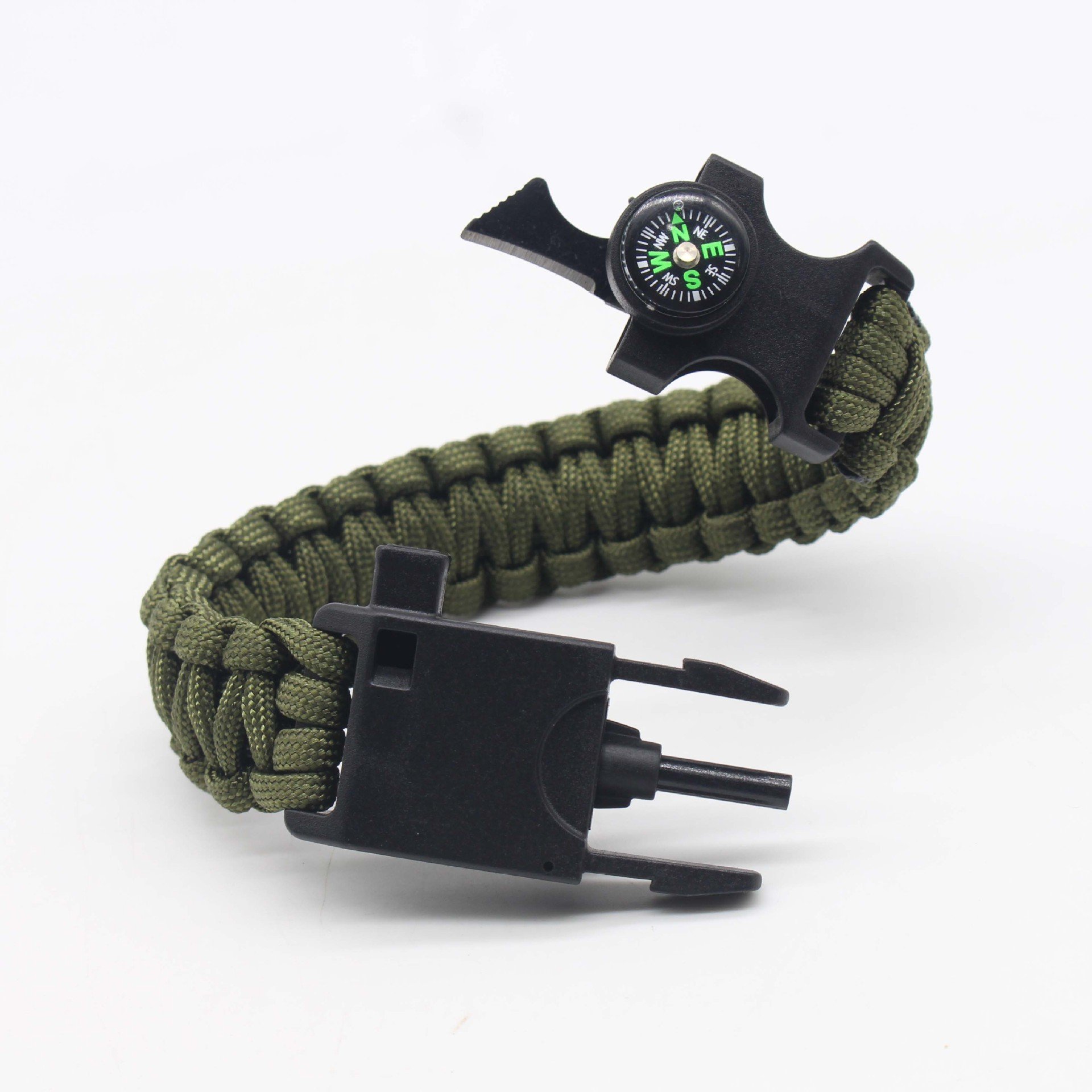 Outdoor Hiking Camping Wristbands Plastic Whistle Bracelet