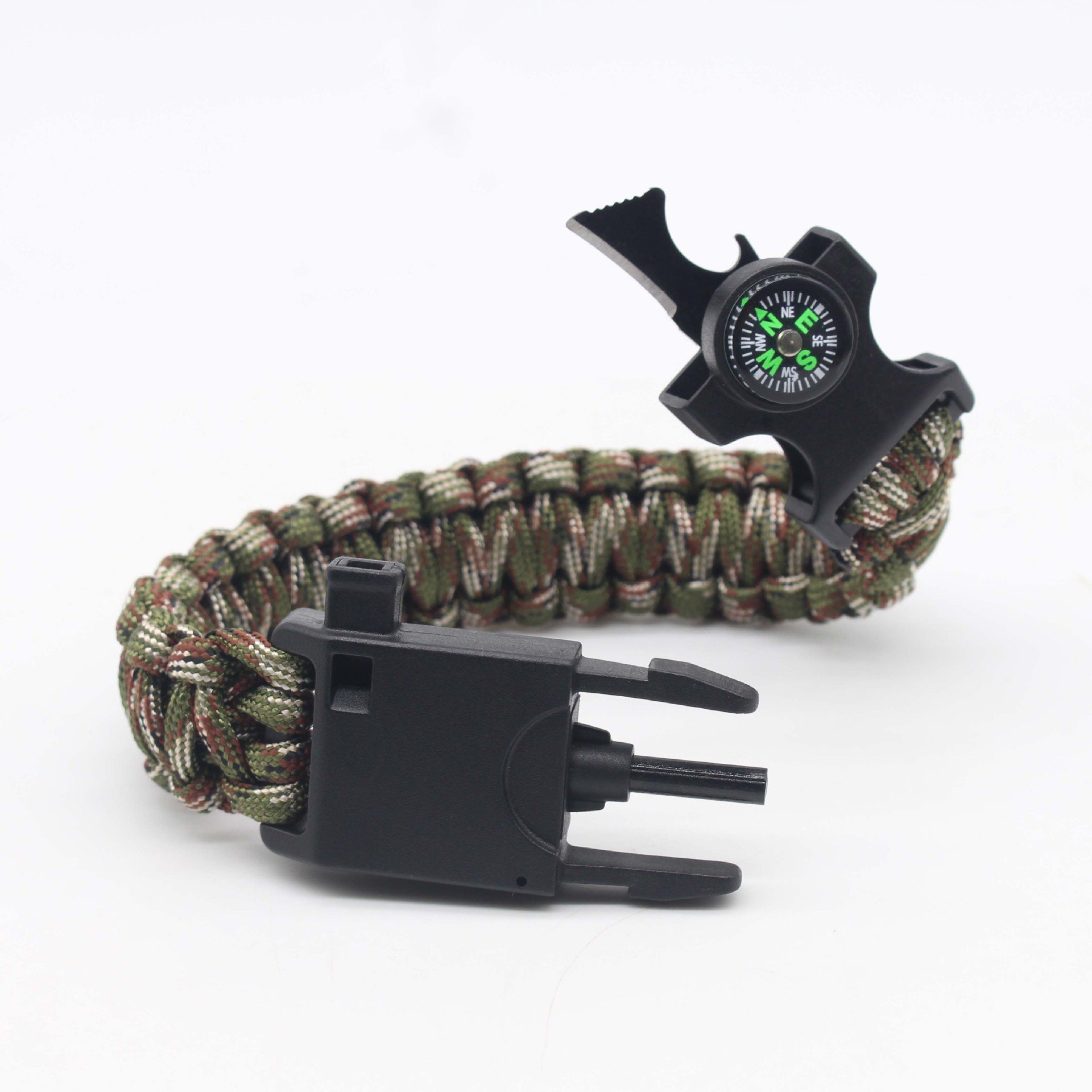 Outdoor Hiking Camping Wristbands Plastic Whistle Bracelet
