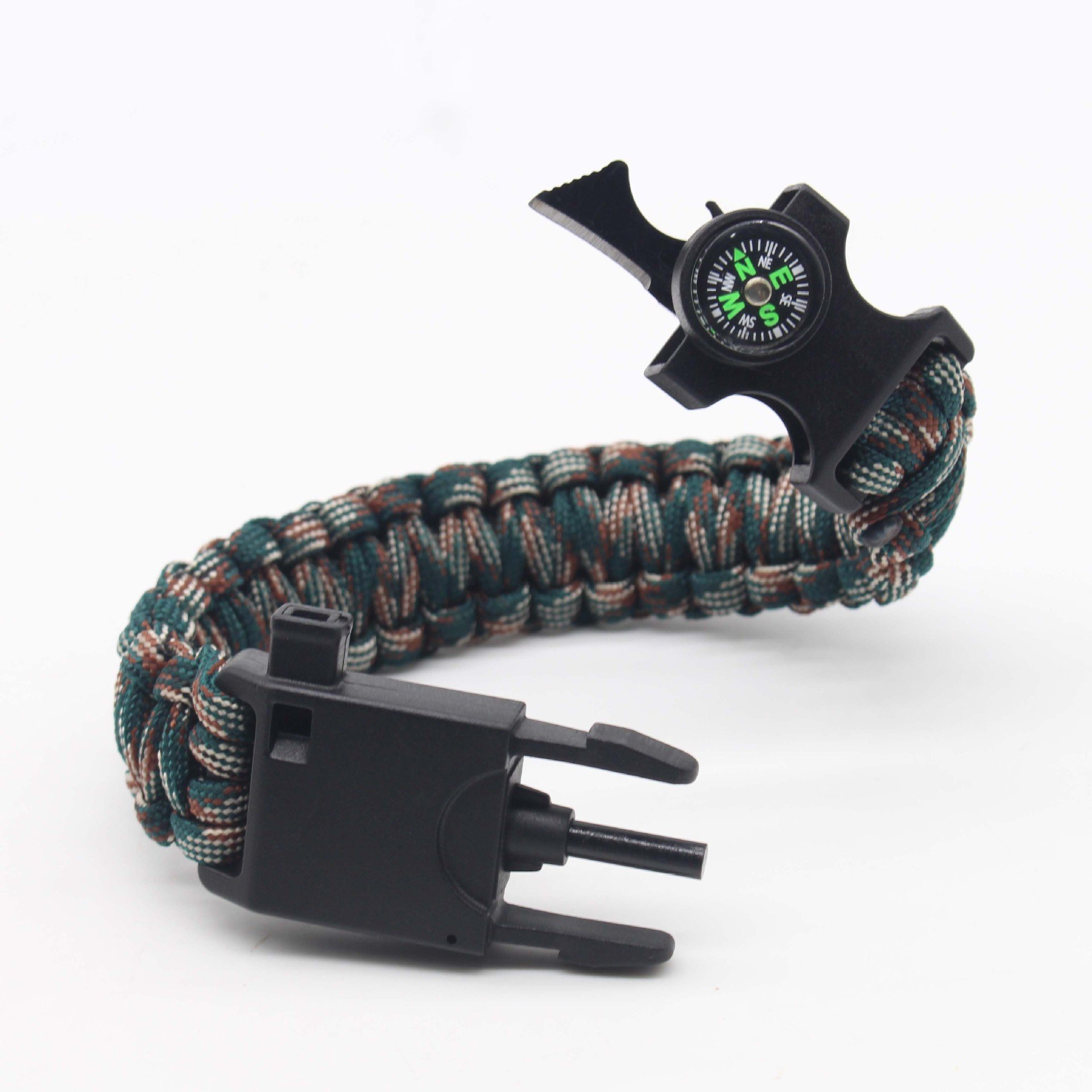 Outdoor Hiking Camping Wristbands Plastic Whistle Bracelet