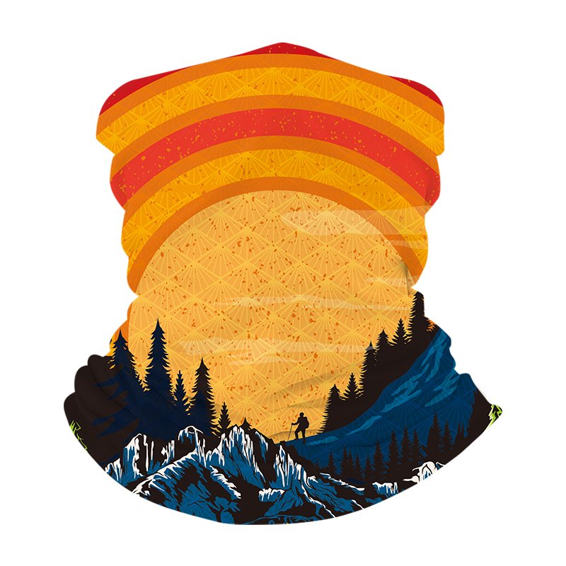 Polyester Tube Bandana Sublimated Multifunctional Headwear Hiking Head Tube Seamless Mask Bandana