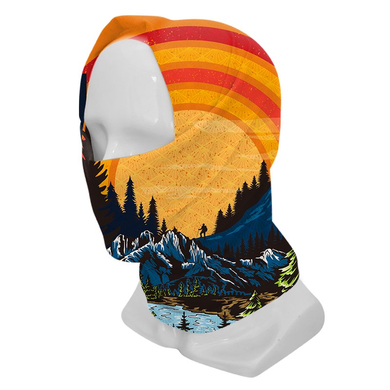 Polyester Tube Bandana Sublimated Multifunctional Headwear Hiking Head Tube Seamless Mask Bandana