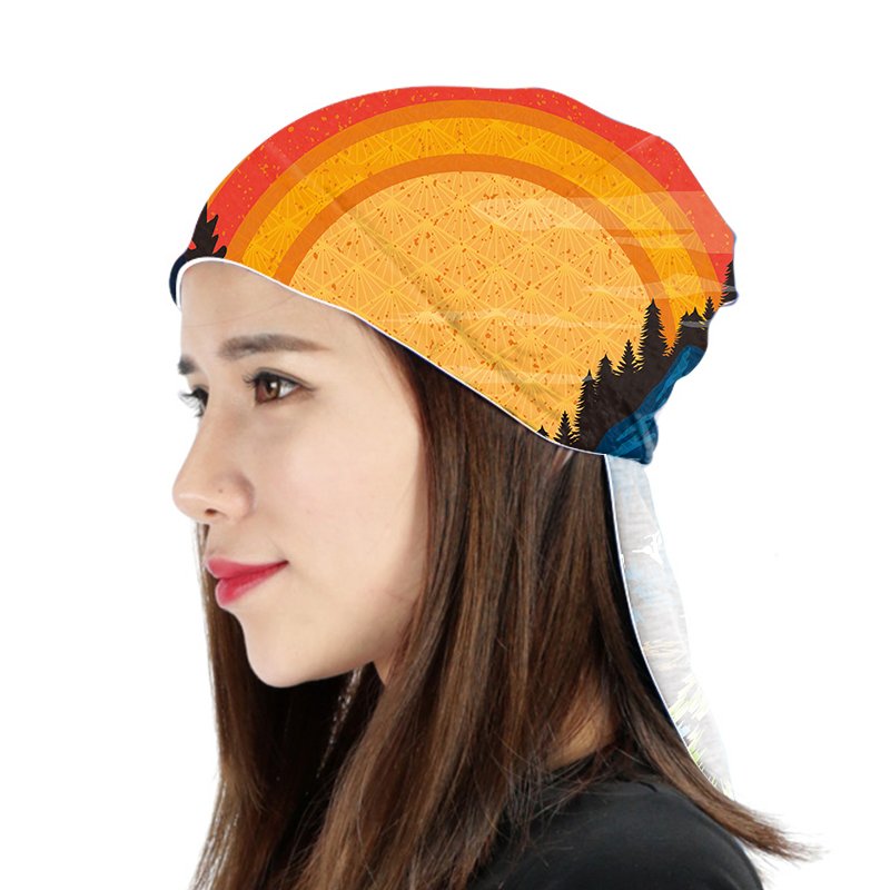 Polyester Tube Bandana Sublimated Multifunctional Headwear Hiking Head Tube Seamless Mask Bandana