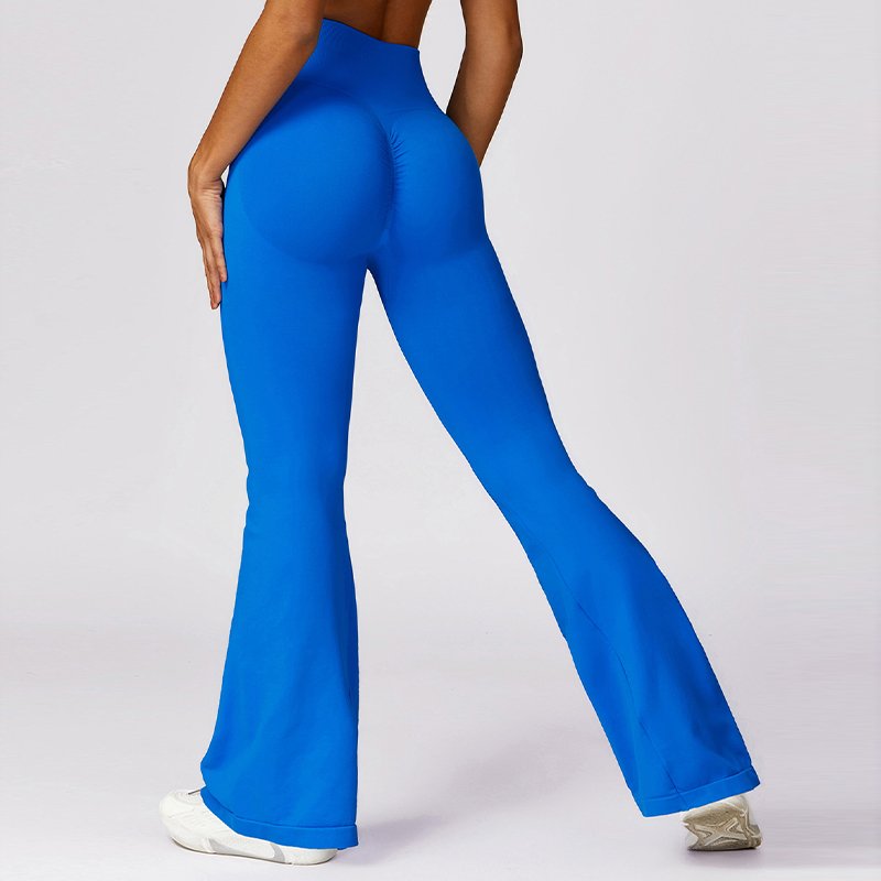 Wholesale High Quality Wide Leg Flare Pants High Waisted Hip Lifting Flared Yoga Pants For Woman Gym Leggings For Women