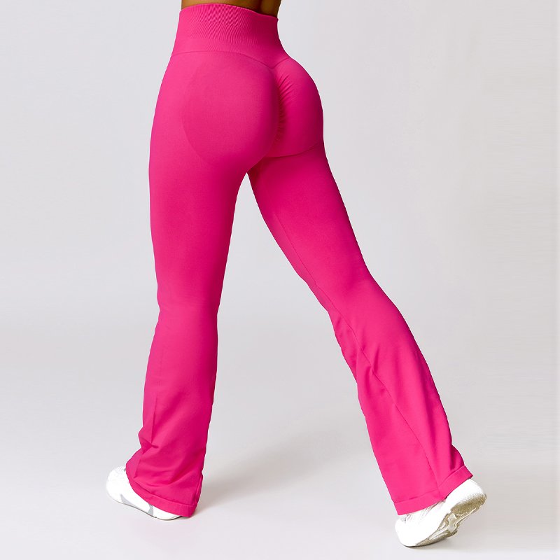 Wholesale High Quality Wide Leg Flare Pants High Waisted Hip Lifting Flared Yoga Pants For Woman Gym Leggings For Women