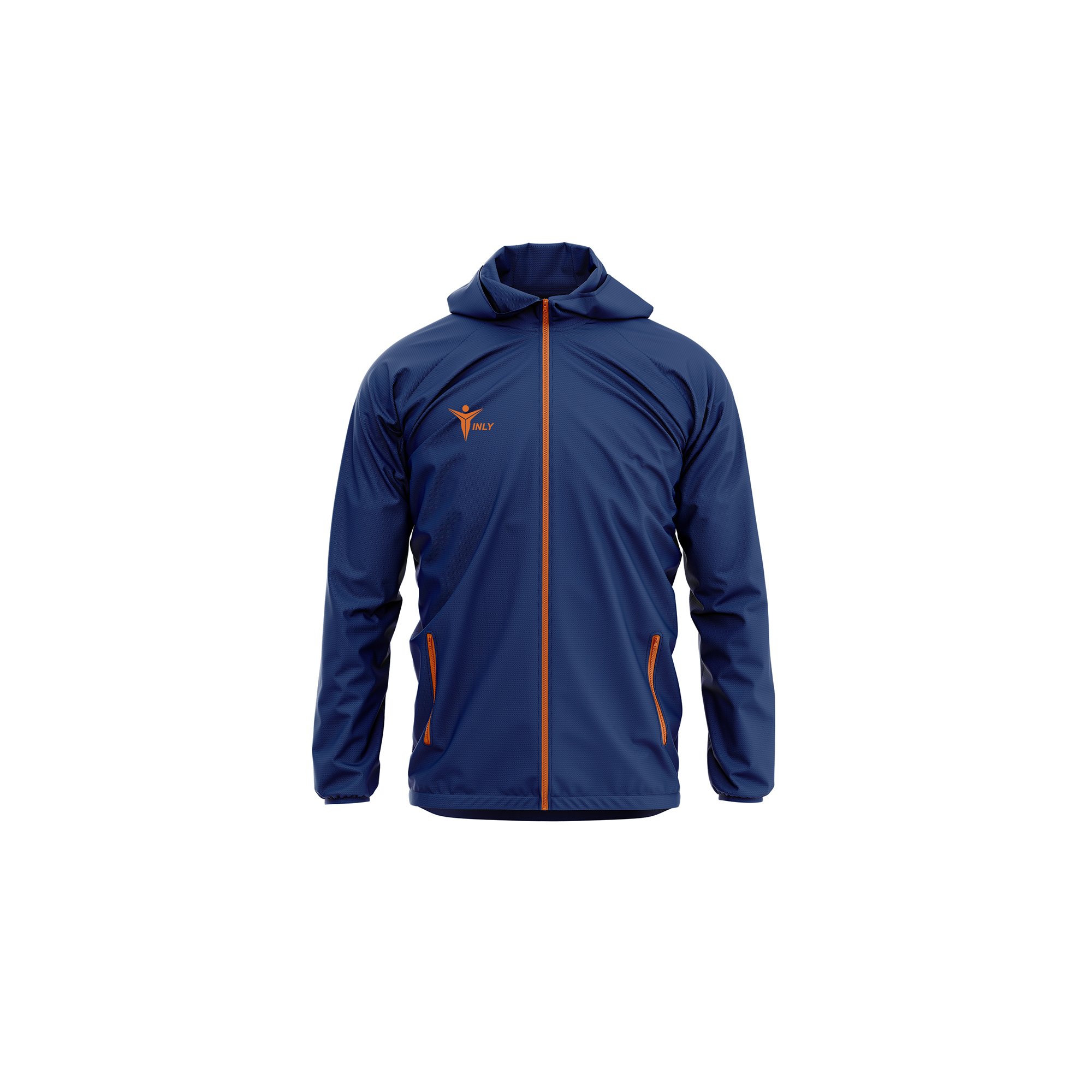 Custom Mens Casual Lightweight Waterproof Windbreaker Jacket Full Zip Up Plain Spray Jacket