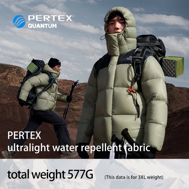 PELLIOT winter warm outdoor hiking windproof 1000 filling power white goose down puffer jacket ultralight camping down coat