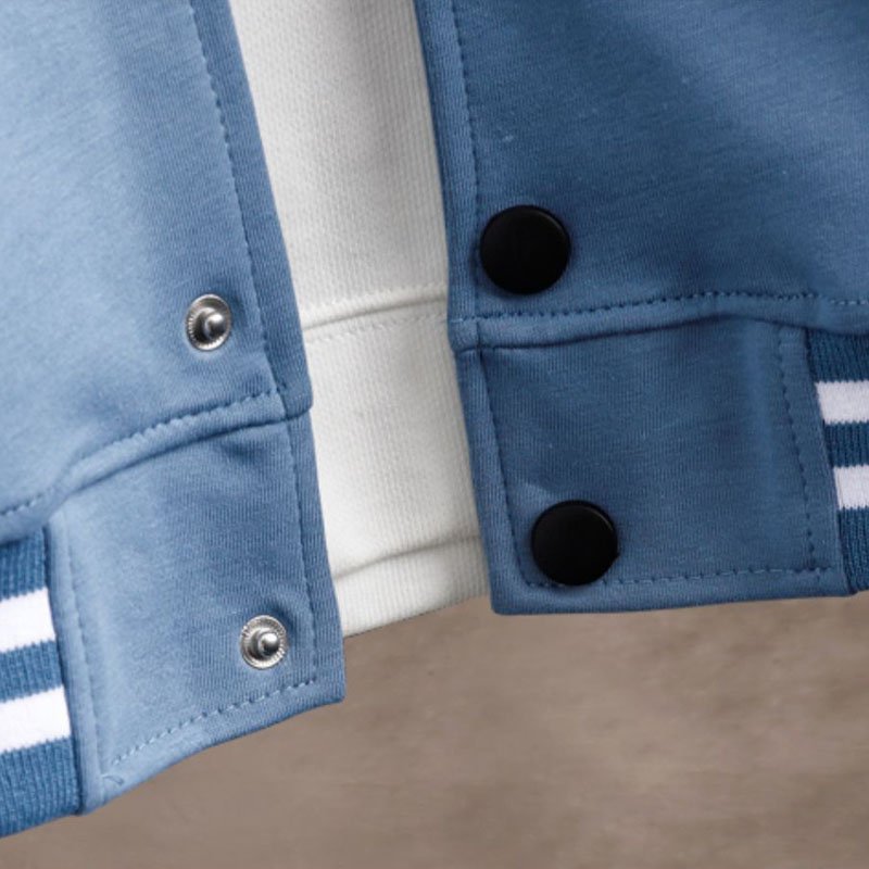 Custom Cool Style Striped Breathable Varsity Jackets Baseball Varsity Jackets for Men Letter Baseball Jacket