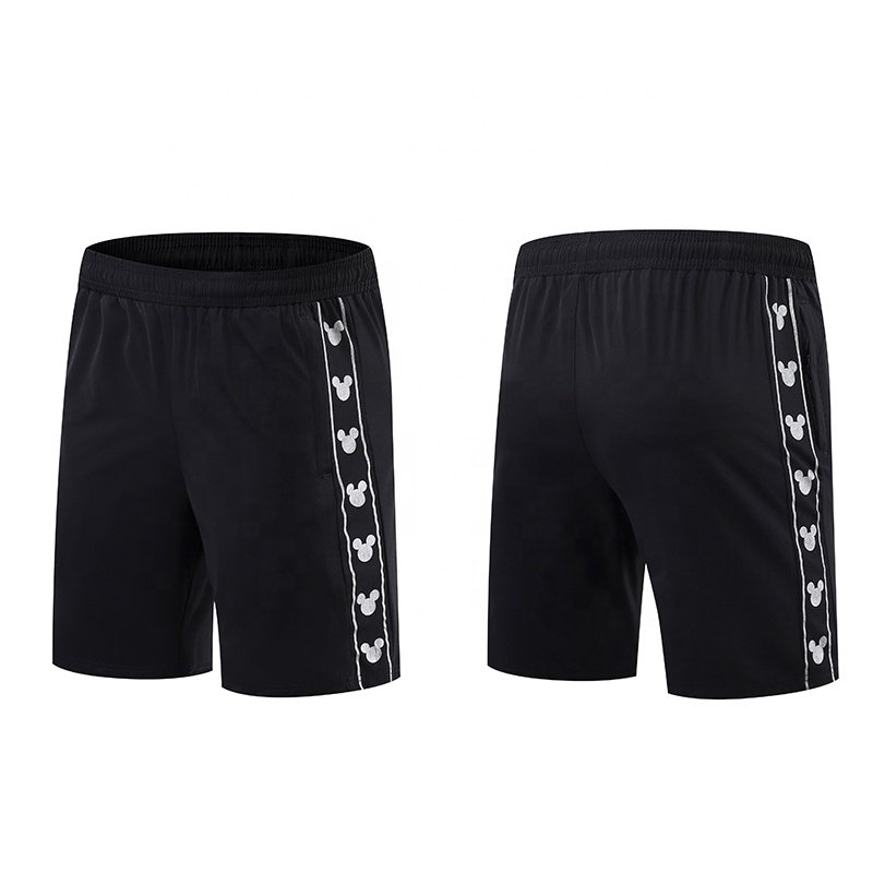Sports Training Short Men's Gym Workout Fitness Running Shorts for Men Canvas Fabric Woven Compression Shorts Picture Printed