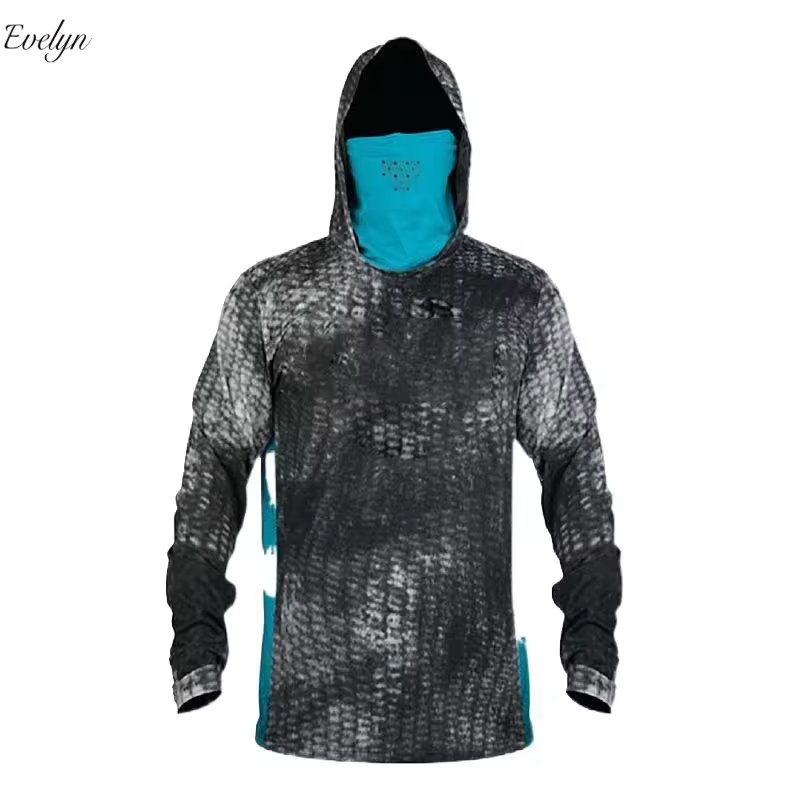 EVELYN OEM ODM UPF50 Fishing Rod Breathable Quick-Drying Fishing Sun Protection Clothing Fishing Suits