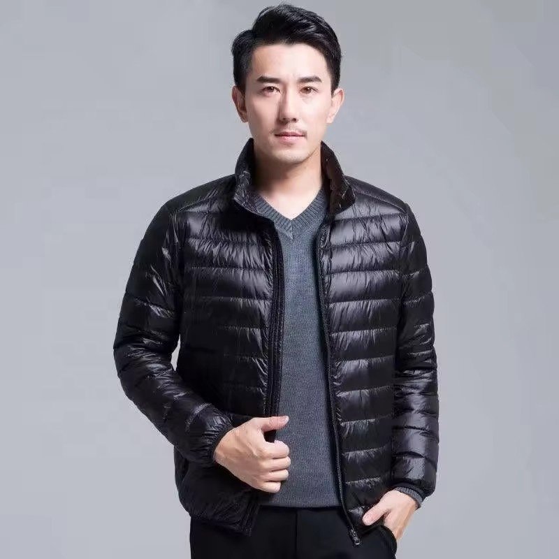 Men's Lightweight Water-Resistant Packable Hooded Puffer Jacket