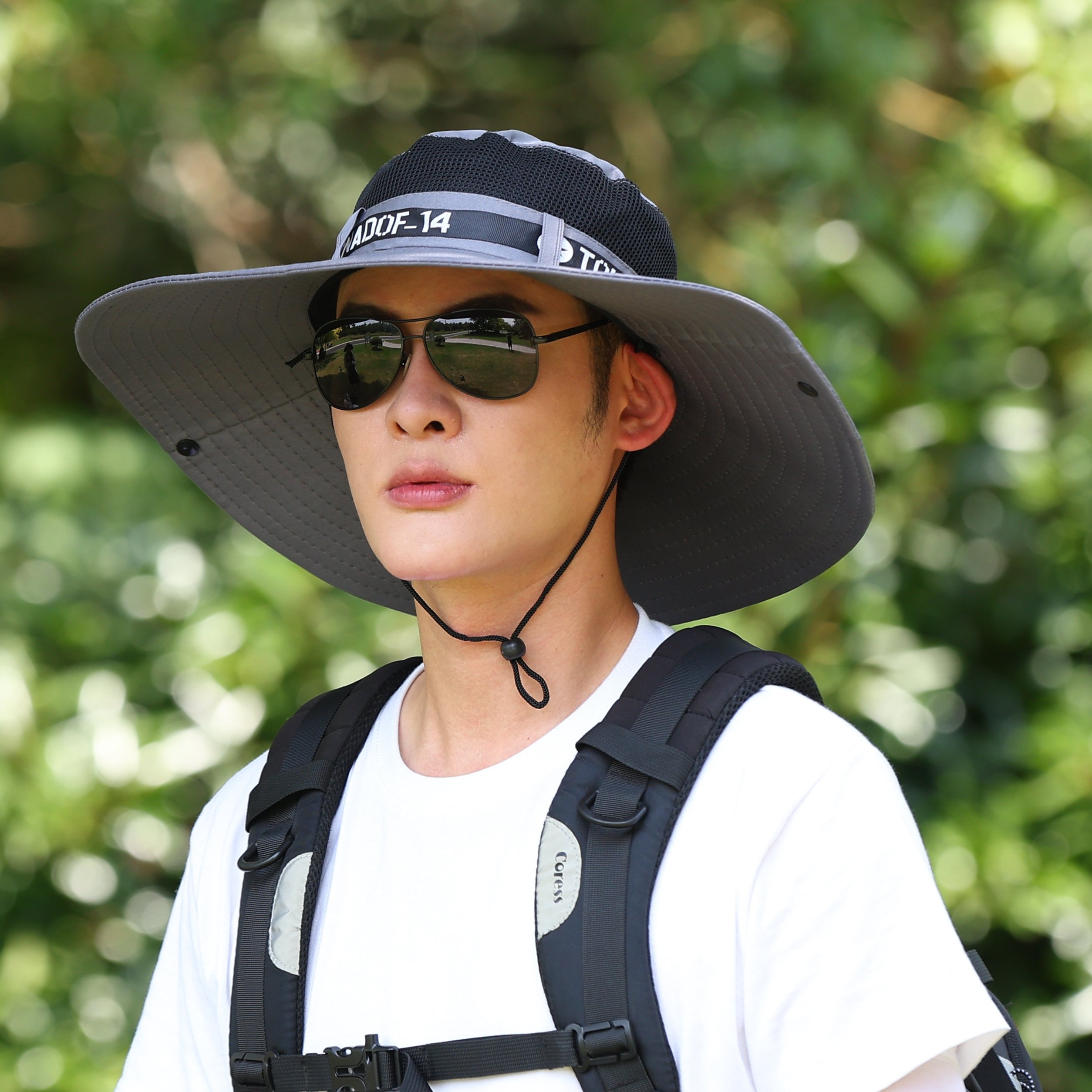 15cm Wide Brim Summer Sun Protection Hats Outdoor Male Beach Fisherman Sun Man Hats Men Fashion Breathable Folded Bucket Hats