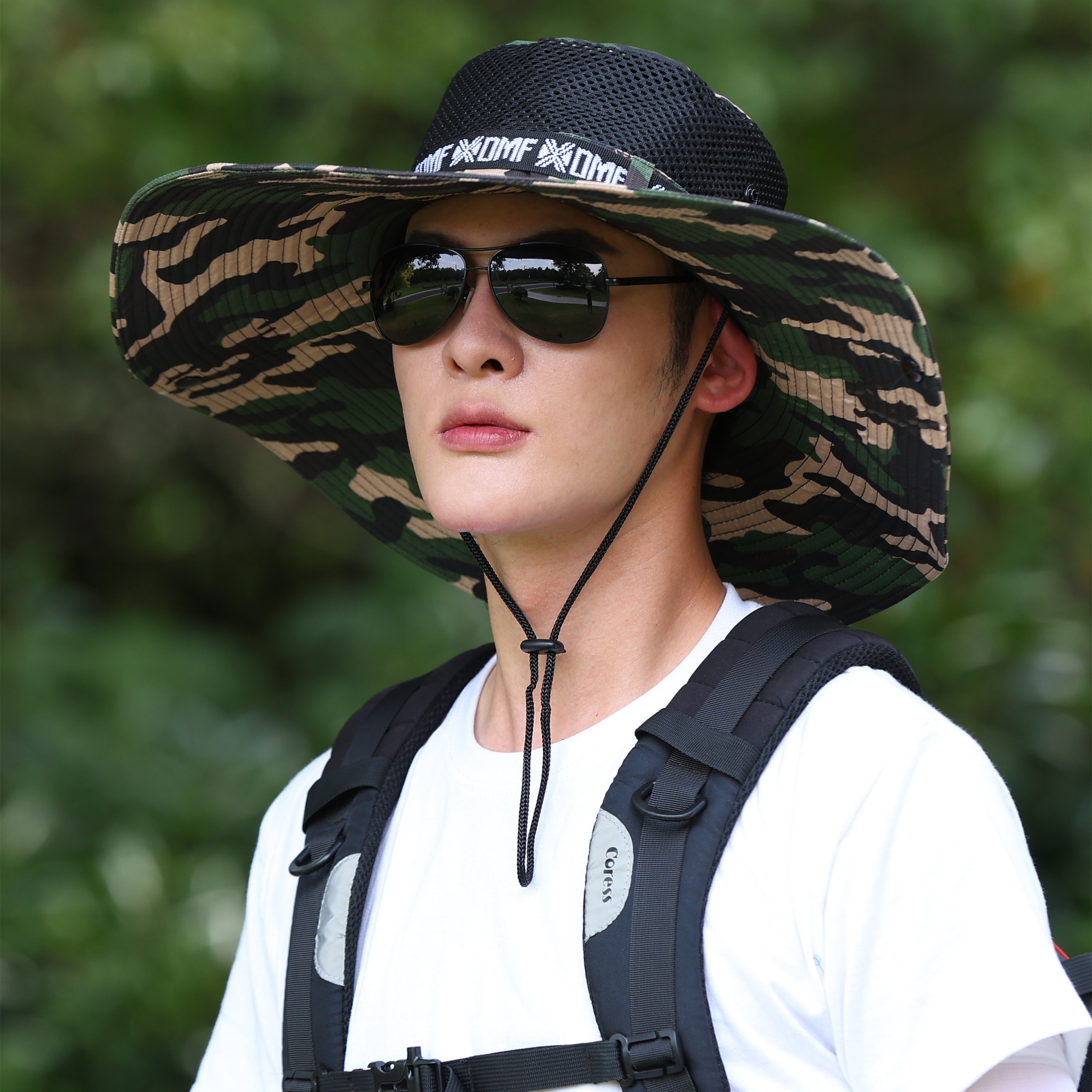 15cm Wide Brim Summer Sun Protection Hats Outdoor Male Beach Fisherman Sun Man Hats Men Fashion Breathable Folded Bucket Hats