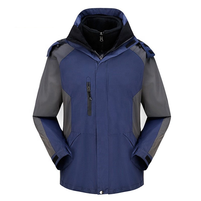 2 in 1 Mountaineering Clothes Waterproof Hiking Outwear Men Outdoor Wear Two Jacket