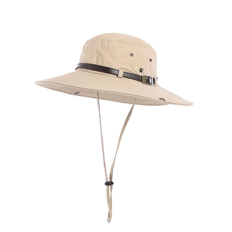 Unisex Double Layer Fisherman Bucket Hat Solid Color Sun Protection Adjustable-for Outdoor Hiking Casual Wear Travel Adults Kids