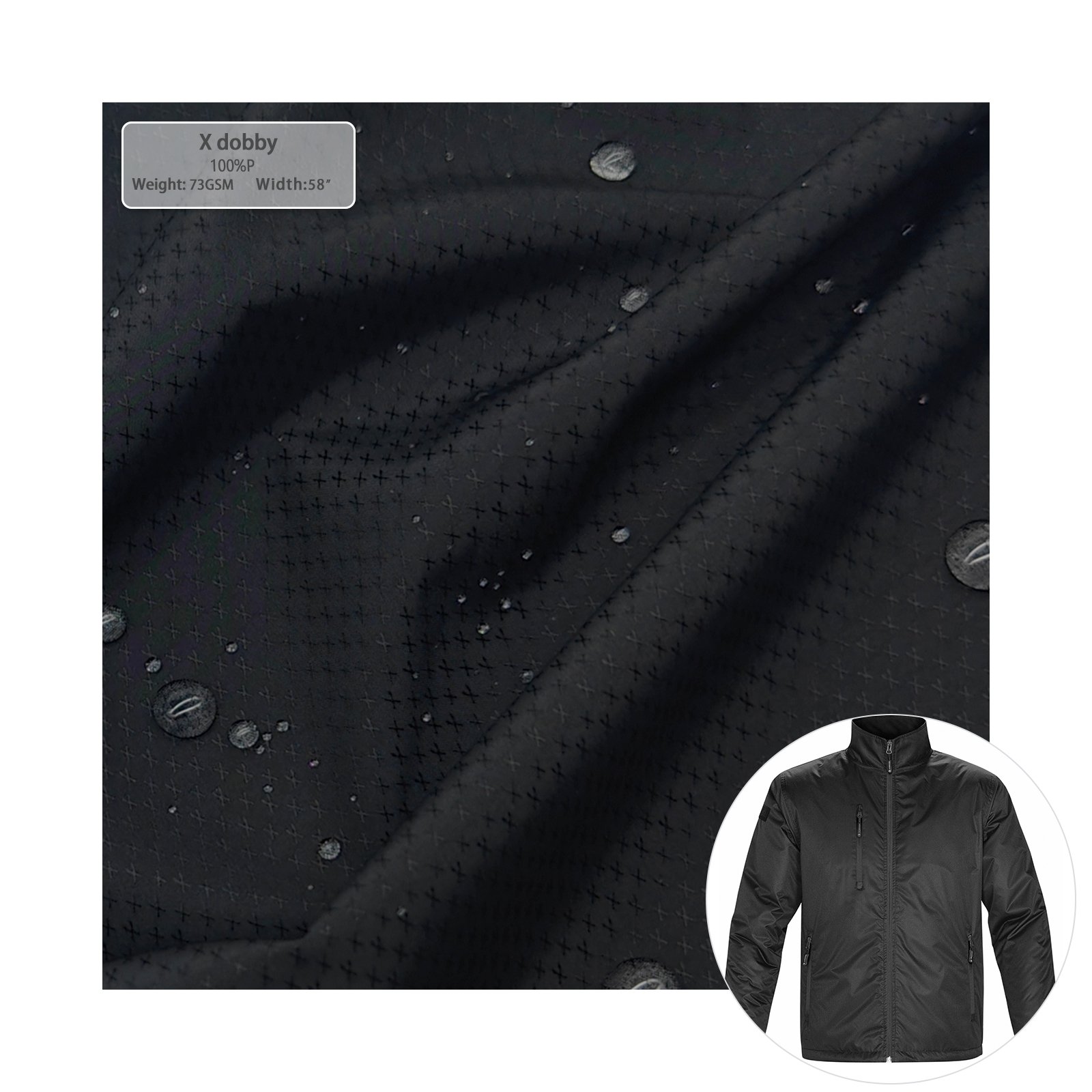 High Quality X dobby Perfect for Outdoor and Sportswear Applications for softshell jacket outdoor jacket