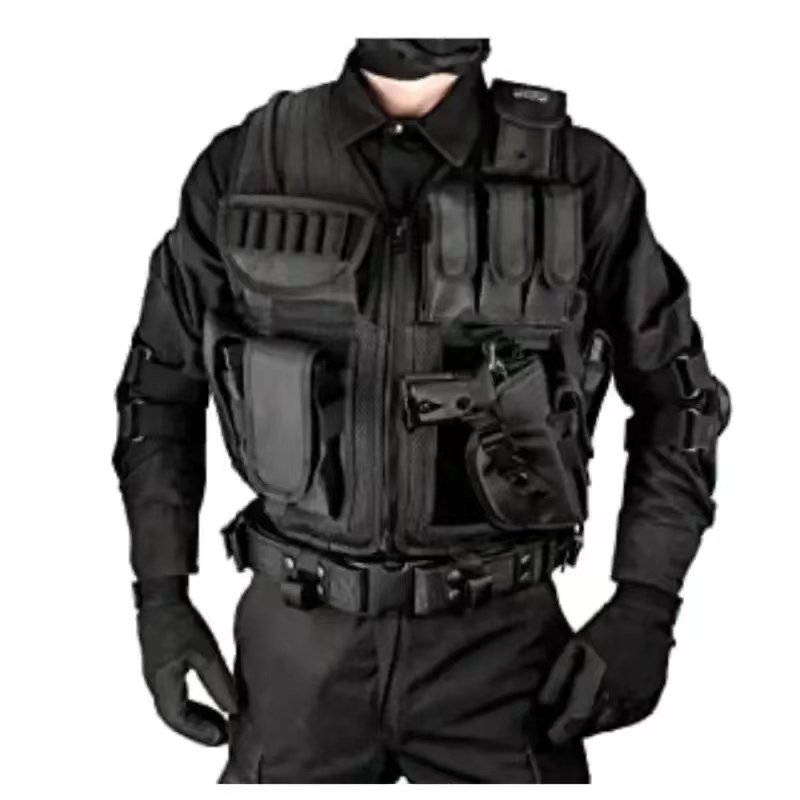 Adjustable Men's Tactical Campouflage Molle Vest Outdoor Equipment Hunting CS Shooting Vest Clothing CS Wargame Adjustable Vest