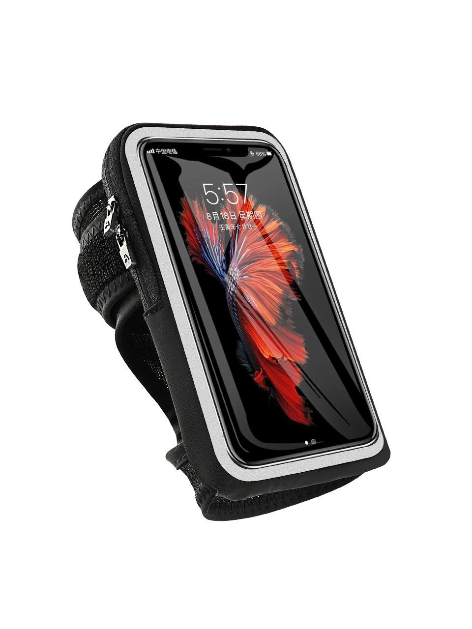 Running wristbags for men and women with a 7-inch general-purpose mobile arm kit with apples
