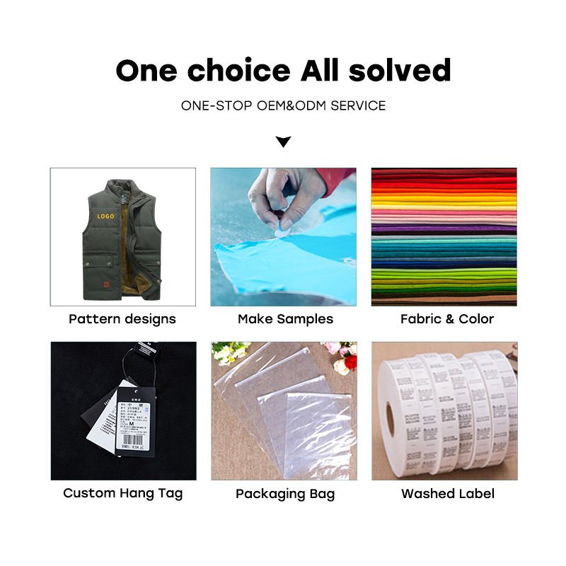 Custom Winter Outdoor Casual Puffer Vest Multi Pocket Sleeveless Fleece Warm Vest Jackets For Men