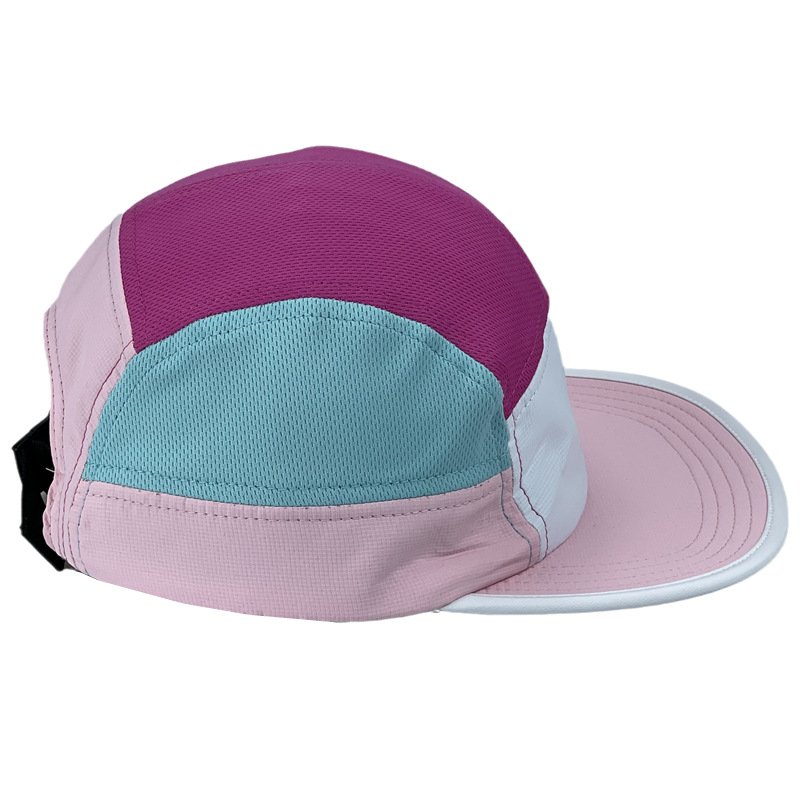 Custom 5 Panel Camp Cap Sports Outdoor Adult Summer Camping Caps Unstructured Running Camp Hat