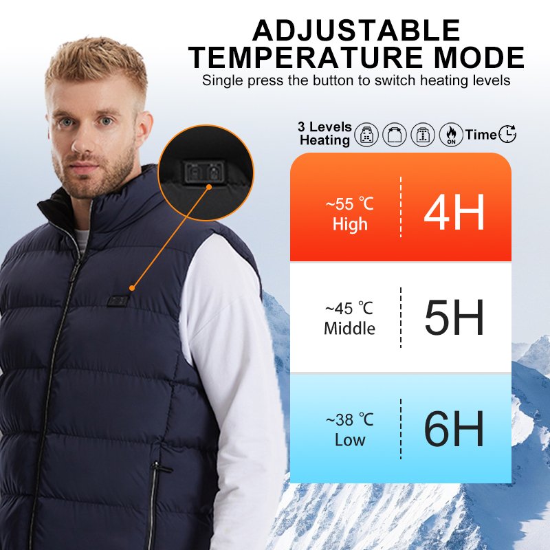 2024 Prepare Heated Vest Unisex Heated Clothing For Men Women Lightweight USB11zone Constant Temperature Heated Jacket