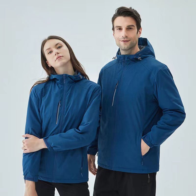 2023 New thick warm solid coat Hiking jacket Wool inside waterproof winter jacket