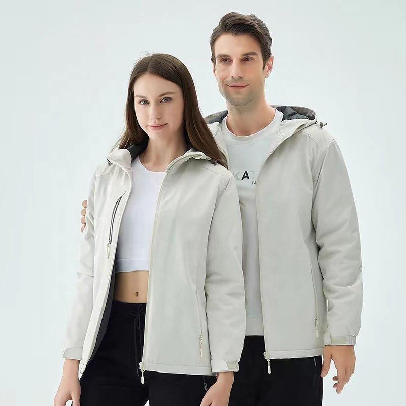 2023 New thick warm solid coat Hiking jacket Wool inside waterproof winter jacket