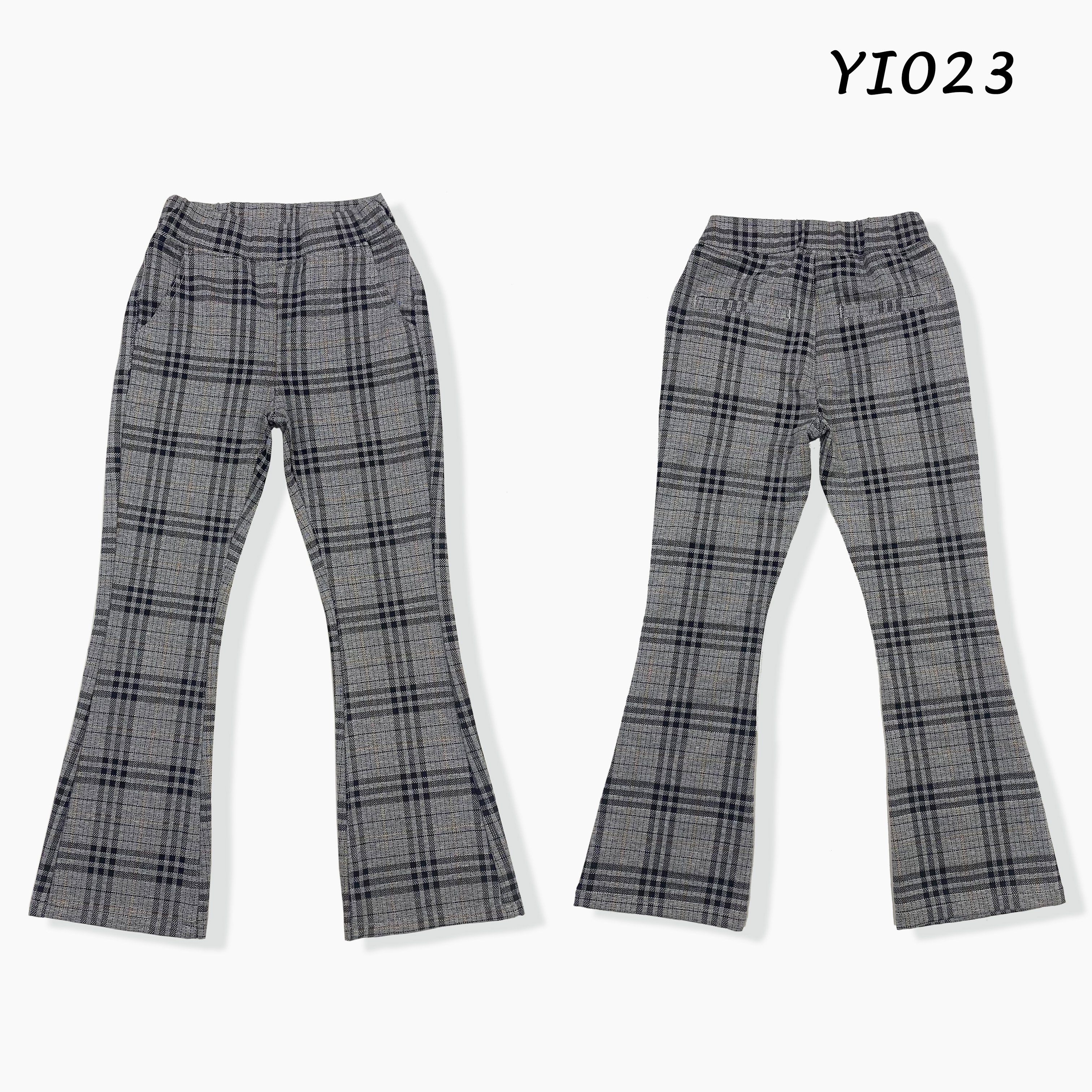 Plaid wide-leg casual pants for women, high-waisted, loose and hip-covering design, versatile floor mopping pants