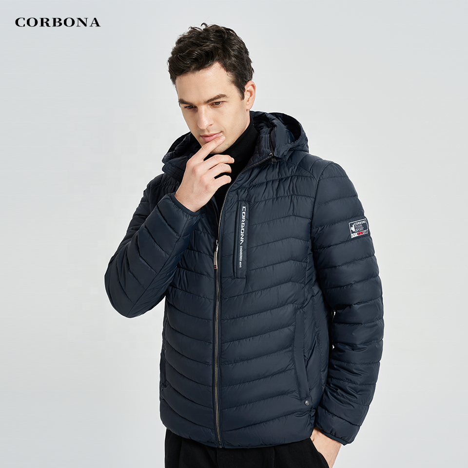 Corbona Autumn Man Winter Jacket Business Casual Lightweight Selected Cotton Outwear Sports Coat Oversize Male Clothing Homme