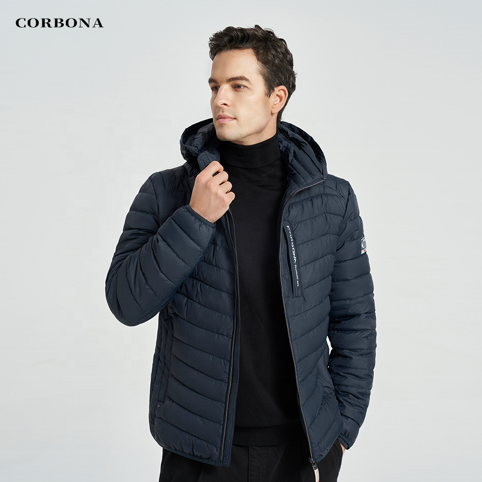 Corbona Autumn Man Winter Jacket Business Casual Lightweight Selected Cotton Outwear Sports Coat Oversize Male Clothing Homme