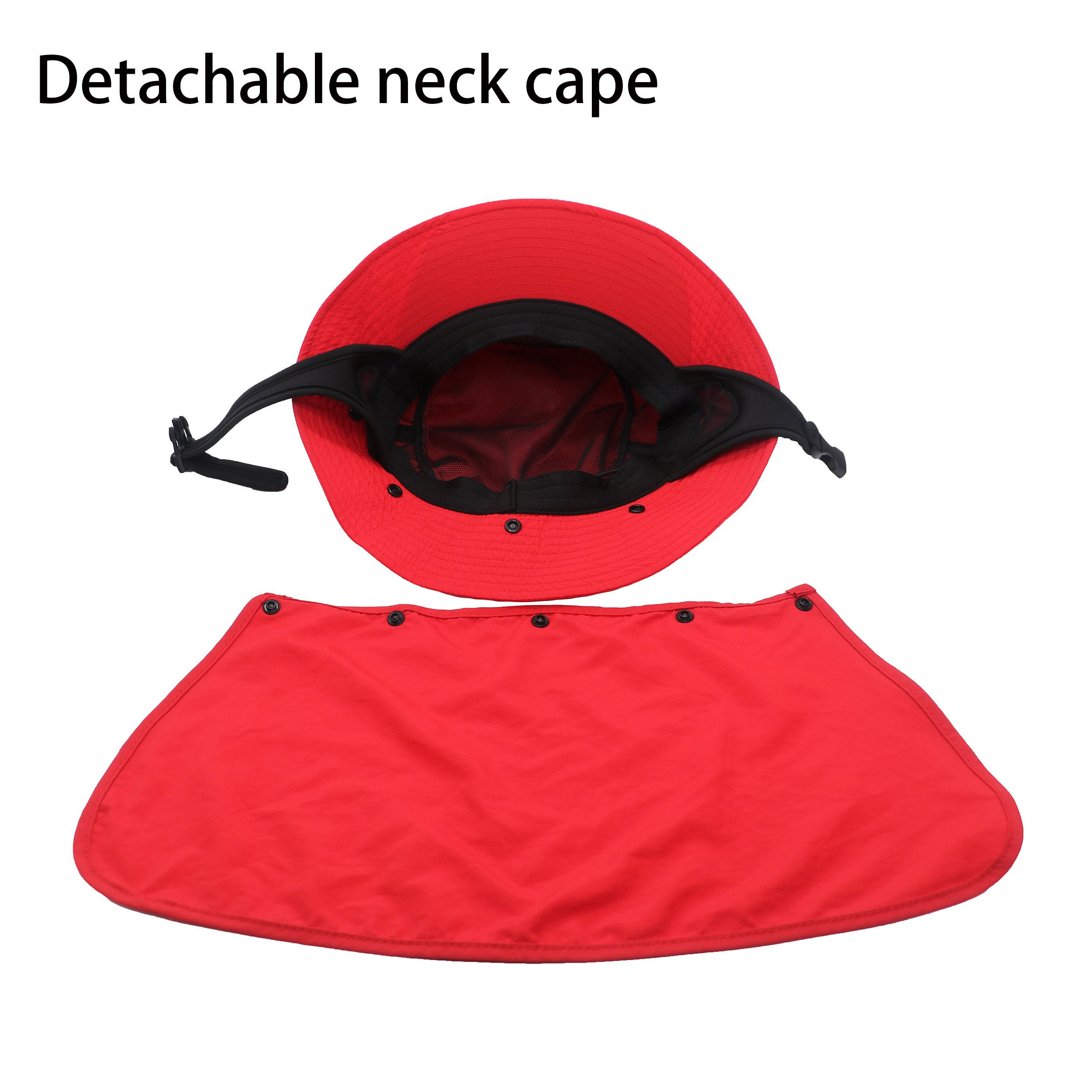 High Quality Unisex Wide Brim Bucket Hat Neck Cover Waterproof Hat Sun Protection for Hiking Beach Fishing