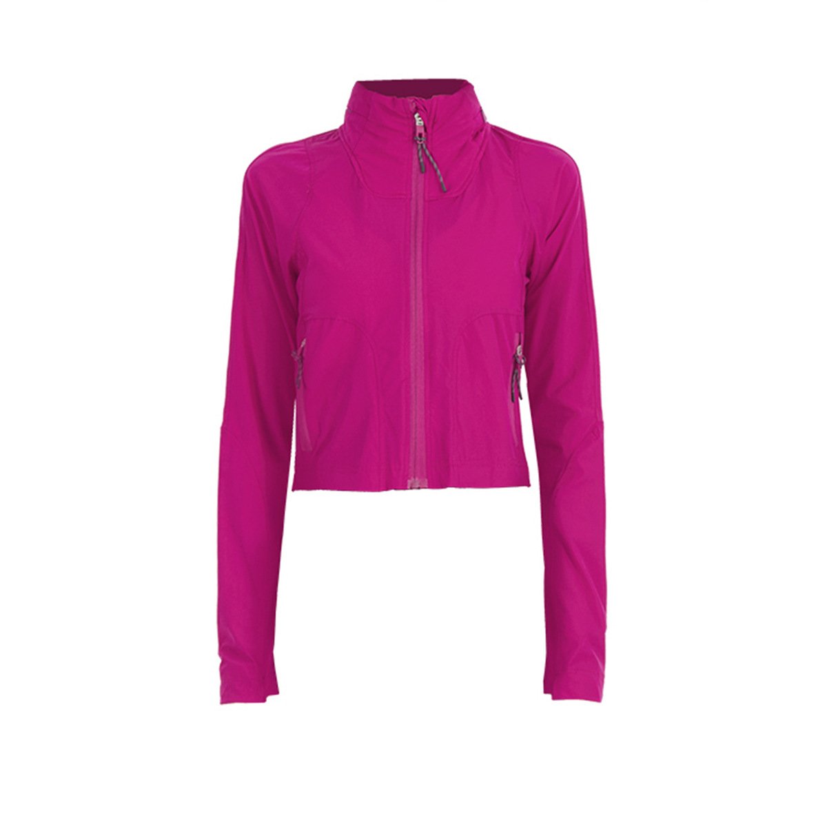 Aoyema Custom Walkout Fitness Finger Buckle Yoga Coat Sports Wear Yoga Tops Zip Jacket High Waist Shorts jackets for women