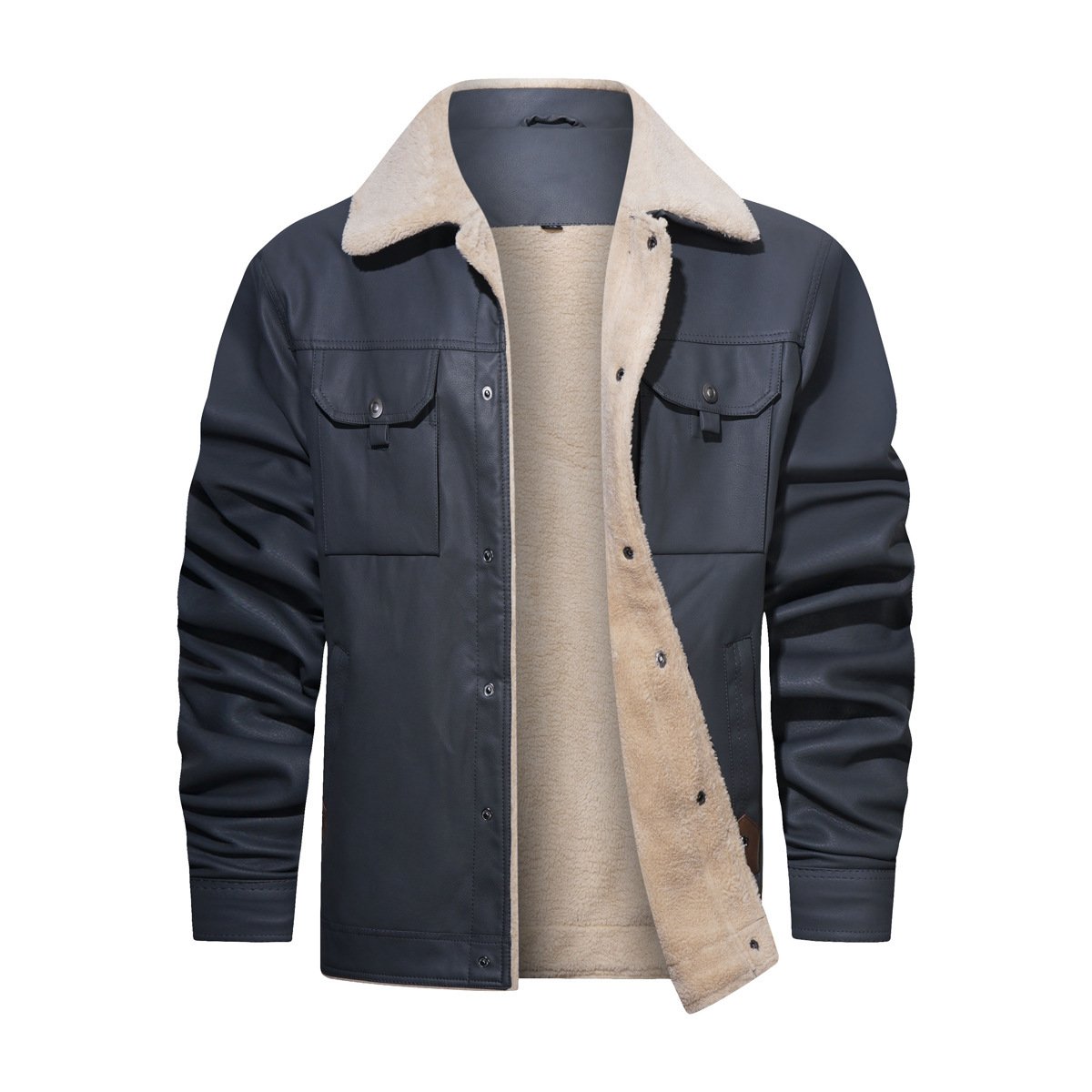 Custom RTS Men's Cycling Hiking Rain Breathable Waterproof Windbreaker Men's jackets fake leather jacket
