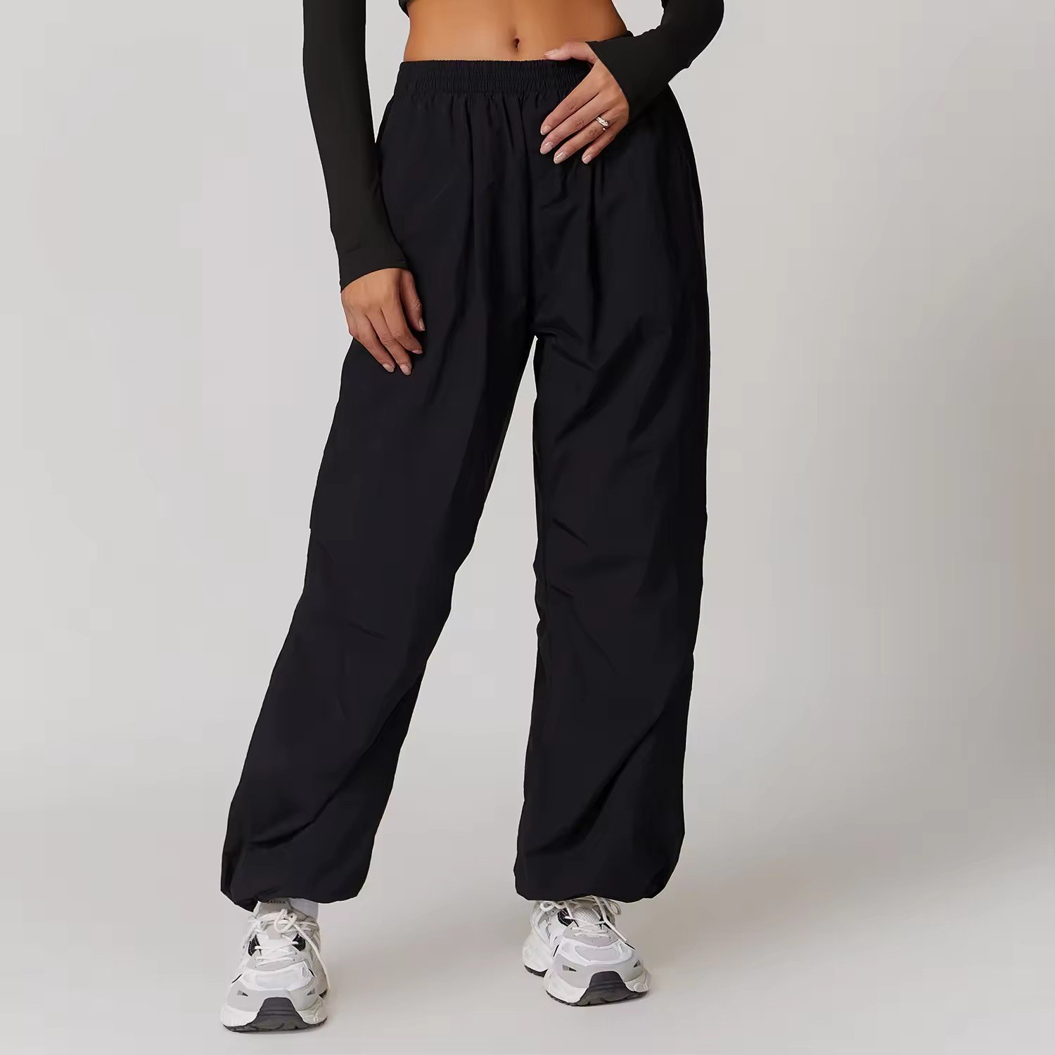 Stretch Cargo Pants Women Baggy Multiple Pockets Quick Dry Hiking Pants Lightweight Waterproof Baggy Joggers