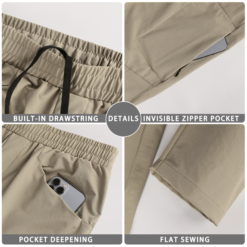 New Arrival Wholesale Mens Joggers Stretch Athletic Workout Golf Pants Quick Dry Work Sweatpants Running Gym Hiking Track Pants