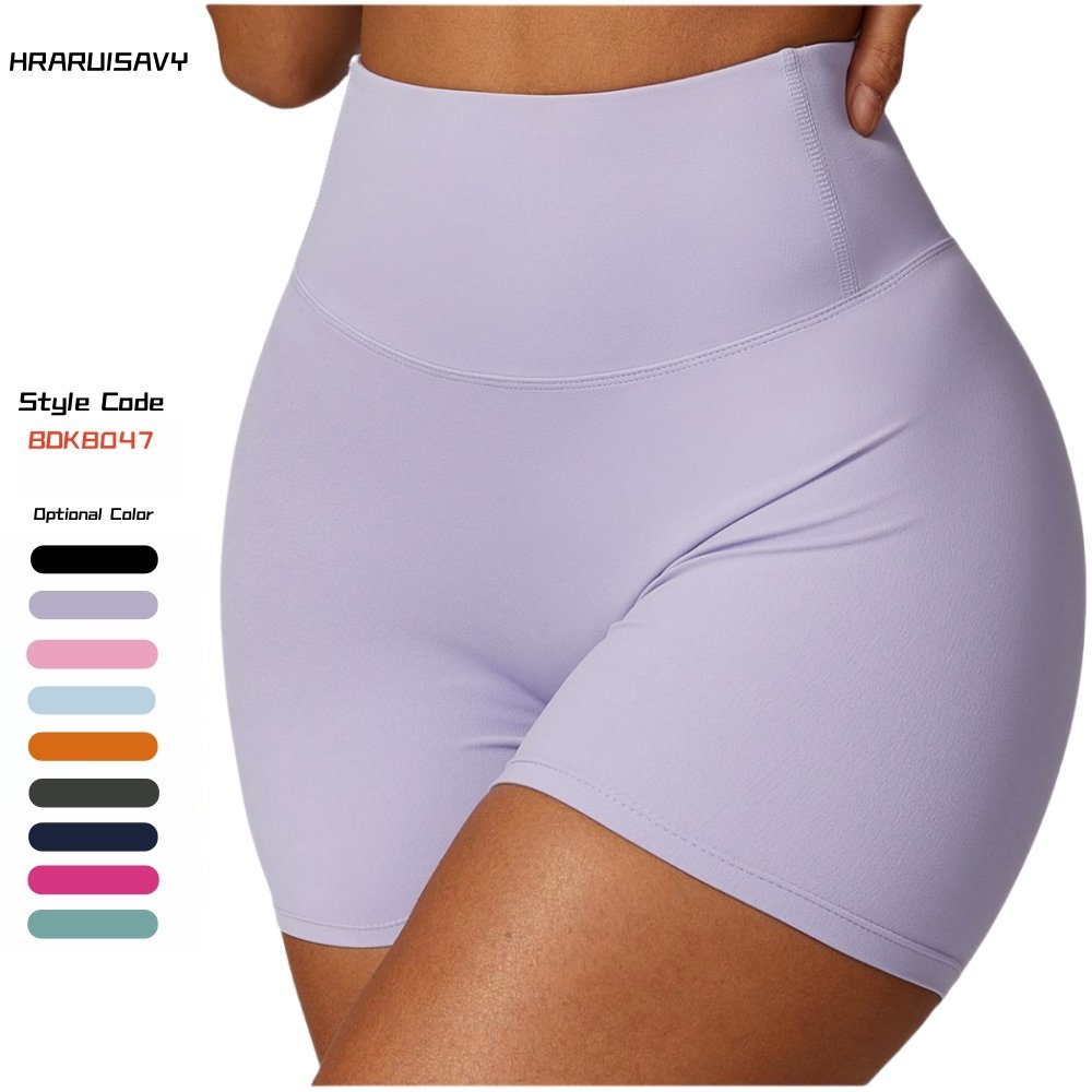 Hot Sale High Quality Sportswear Scrunch Butt High Waist Sports Fitness Yoga Biker Shorts For Women Gym Wear