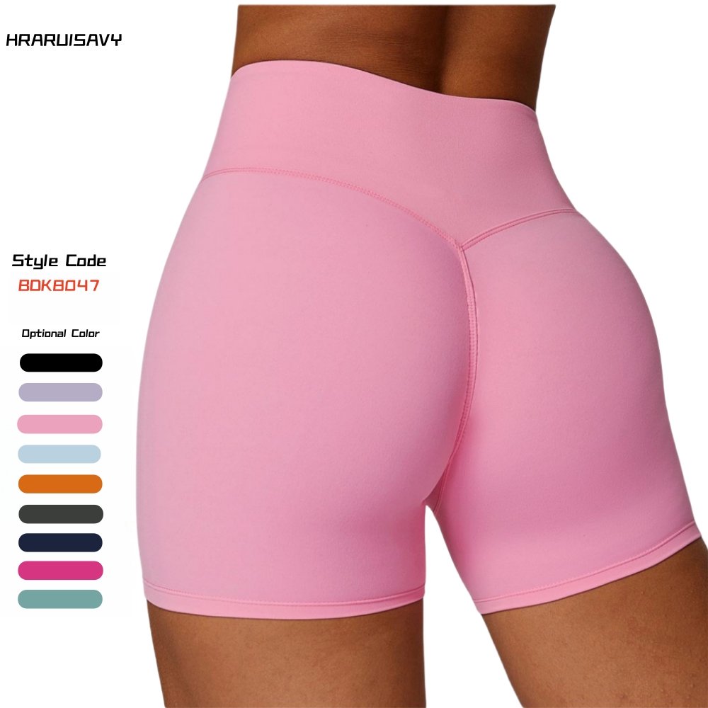 Hot Sale High Quality Sportswear Scrunch Butt High Waist Sports Fitness Yoga Biker Shorts For Women Gym Wear